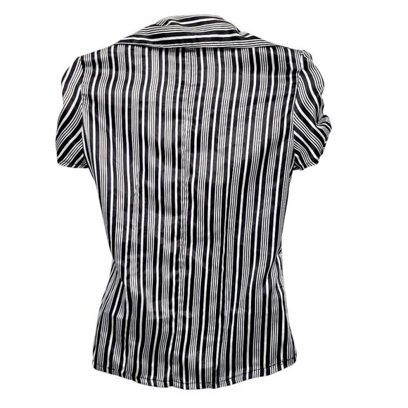 2/$20 Urban Behavior Silver & Black Buttons Down Shirt Top Size: XS - Picture 5 of 9